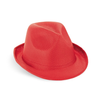 MANOLO PP TRILBY STYLE HAT in Red