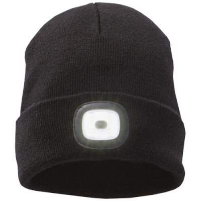MIGHTY LED KNIT BEANIE in Solid Black