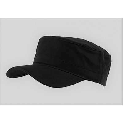 MILITARY STYLE CAP in Black