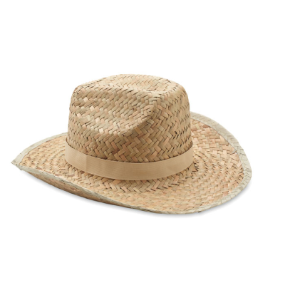 NATURAL STRAW COWBOY HAT in Brown