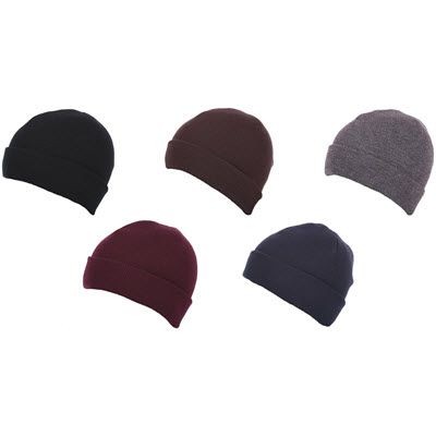 PREMIUM CIRCULAR KNIT 100% ACRYLIC BEANIE HAT