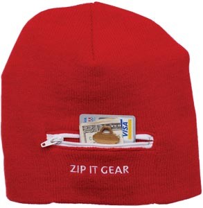 ZIP IT SECURITY BEANIE HAT