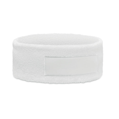HEAD BAND in Polycotton in White