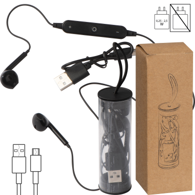 BLUETOOTH HEAD SET in Clear Transparent Case