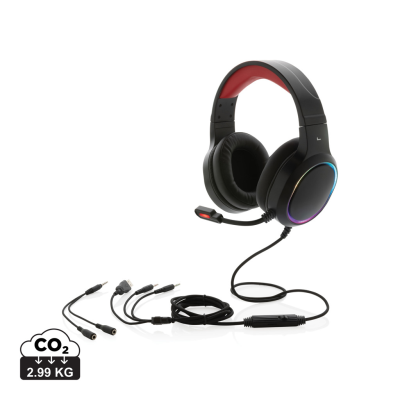 RGB GAMING HEAD SET in Black