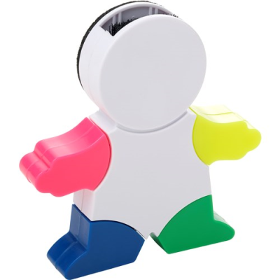 FIGURE-SHAPED HIGHLIGHTER in White