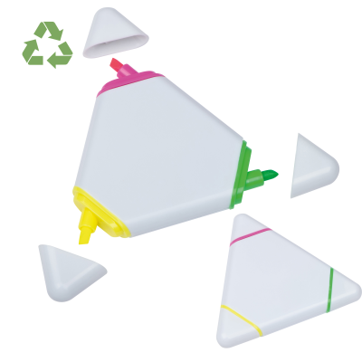 HIGHLIGHTER TRIANGULAR in White