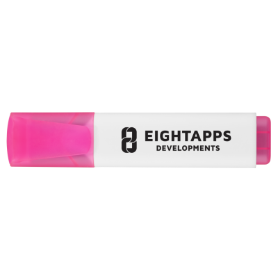 SUNNY HIGHLIGHTER - WHITE - PINK INK