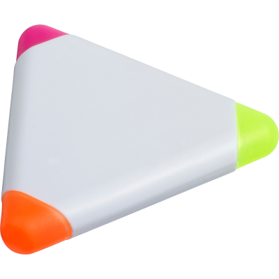TRIANGULAR HIGHLIGHTER in White