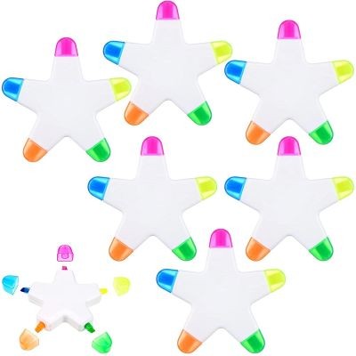 STAR SHAPE FIVE COLORS HIGHLIGHTER