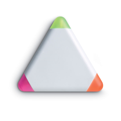 TRIANGULAR HIGHLIGHTER in White