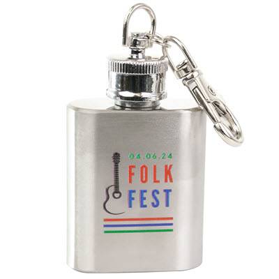 1OZ KEYRING HIP FLASK