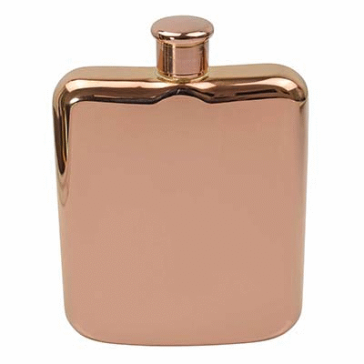 6OZ LUXURY HIP FLASK in Rose Gold