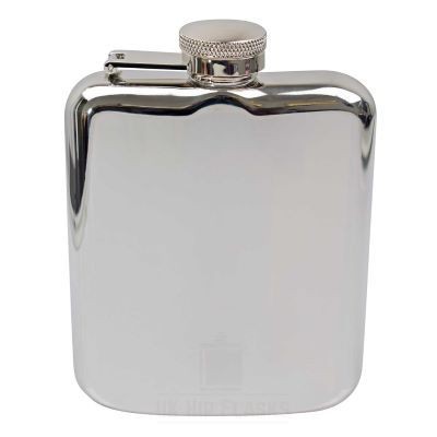 6OZ LUXURY HIP FLASK in Silver