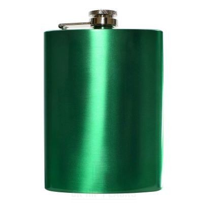 8OZ HIP FLASK in Green