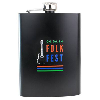 8OZ HIP FLASK in Matt Black