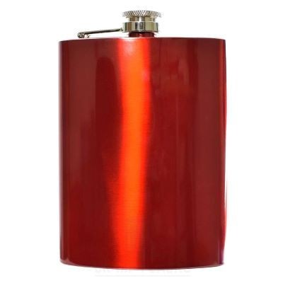 8OZ HIP FLASK in Red