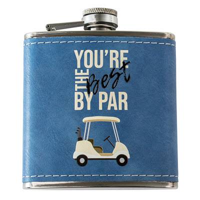 LUXURY HIP FLASK GIFT SET in Blue