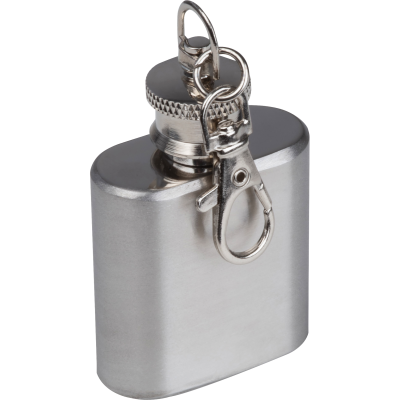 MINI FLASK in a Shape of a Keyring in Silvergrey 