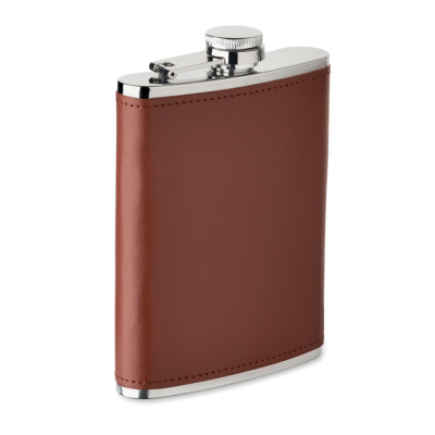 SLIM HIP FLASK 200 ML in Brown