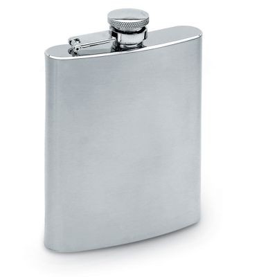 SLIM HIP FLASK 200ML in Silver