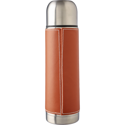 STAINLESS STEEL METAL FLASK (400ML) in Brown