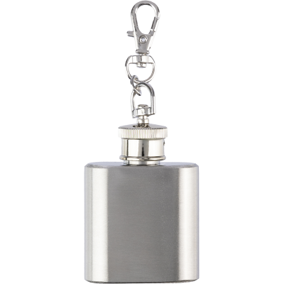 STAINLESS STEEL METAL HIP FLASK (30ML) in Silver