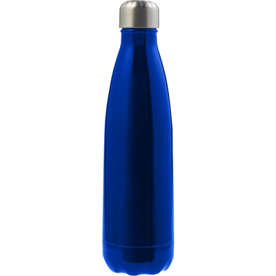 STAINLESS STEEL METAL SINGLE WALLED BOTTLE (650ML) in Blue