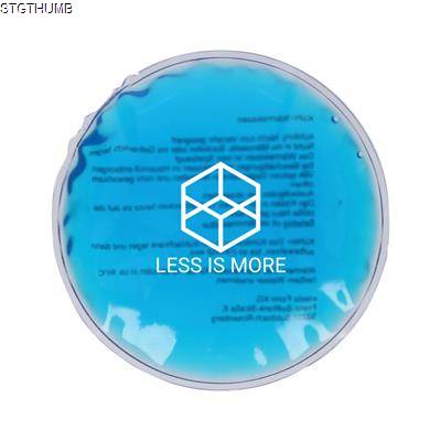 COOLING & HEATING PAD ROUND, BLUE & CLEAR TRANSPARENT