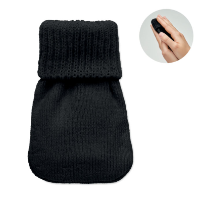 HAND WARMER KNITTED POLYESTER in Black