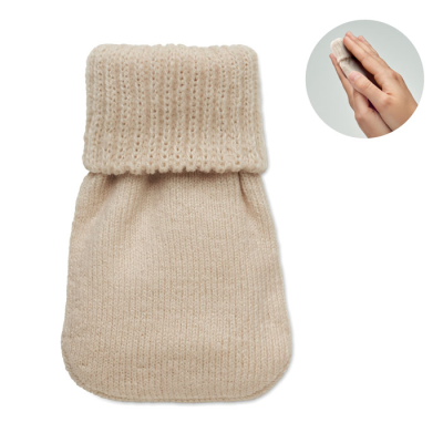 HAND WARMER KNITTED POLYESTER in Brown