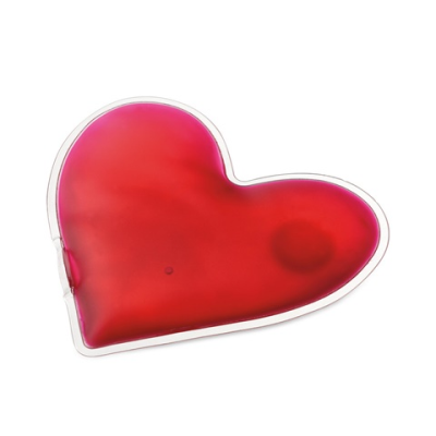 LOVELY HEART SHAPE HEATED POUCH in PVC