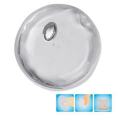 ROUND HEATED GEL HOT PACK HAND WARMER in Clear Transparent