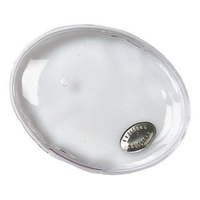 SMALL OVAL SHAPE HEATED GEL HOT PACK HAND WARMER in Clear Transparent
