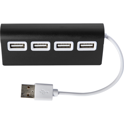 ALUMINIUM METAL USB HUB in Black