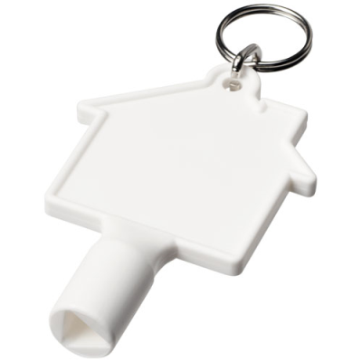 MAXIMILIAN HOUSE-SHAPED RECYCLED UTILITY KEY KEYRING CHAIN