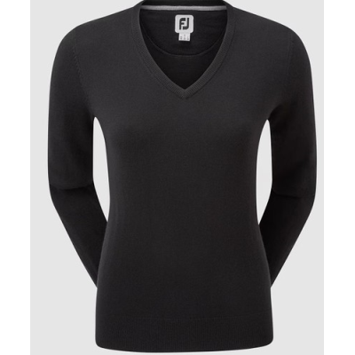 FJ (FOOTJOY) WOMENS WOOL BLEND V-NECK GOLF PULLOVER 
