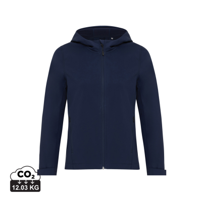 IQONIQ MAKALU LADIES RECYCLED POLYESTER SOFT SHELL JACKET in Navy