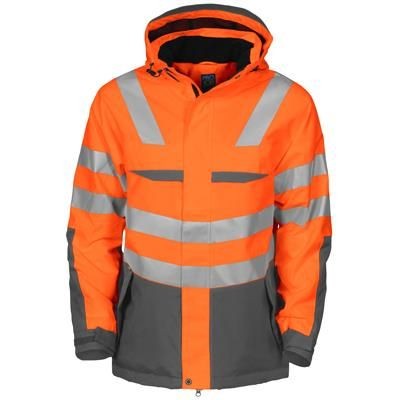 WIND AND WATERPROOF PADDED HIGH VISIBILITY REFLECTIVE JACKET