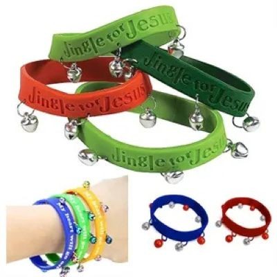 SILICONE BRACELET with 8 Bells