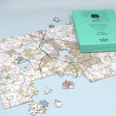 400 PIECE PERSONALISED MAP JIGSAW