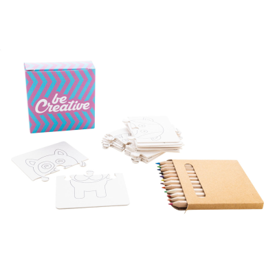 CUSTOM COLOURING PUZZLE in White