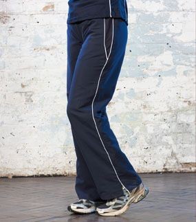 TOMBO TEAMWEAR LADIES OPEN HEM TRACK PANTS