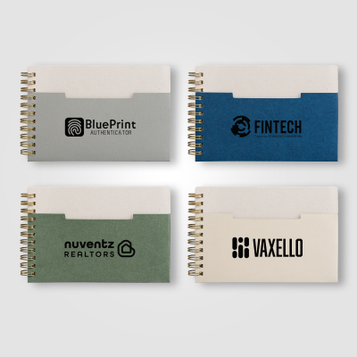 LINO FSC PAPER SPIRAL BINDING HORIZONTAL POCKET NOTE BOOK - A6