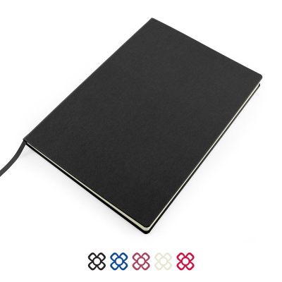 A4 CASEBOUND NOTE BOOK CHOOSE FROM 20 COLOURS in Vegan Belluno