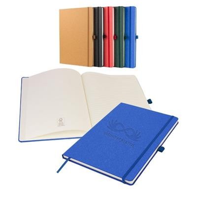A4 ENVIROBOOK FSC in Blue - PROMOTIONAL CORPORATE GIFT