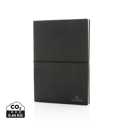 A5 BONDED LEATHER NOTE BOOK in Grey