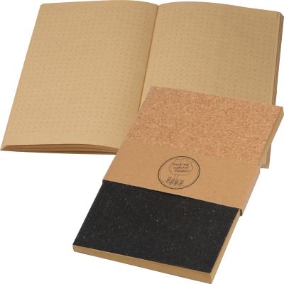 A5 CORK BOOK in Black