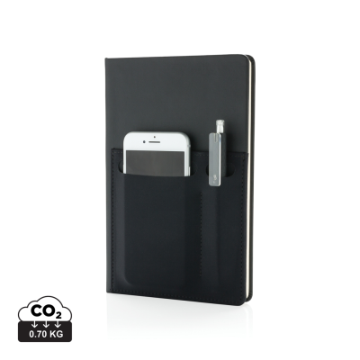 A5 DELUXE NOTE BOOK with Smart Pockets in Black