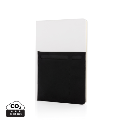 A5 DELUXE NOTE BOOK with Smart Pockets in White